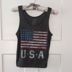 USA Flag Graphic Tank Top